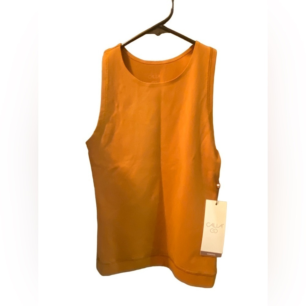NWT Calia By Carrie Women's Essentials Fitness Tank Bronzed Topaz - Picture 4 of 5
